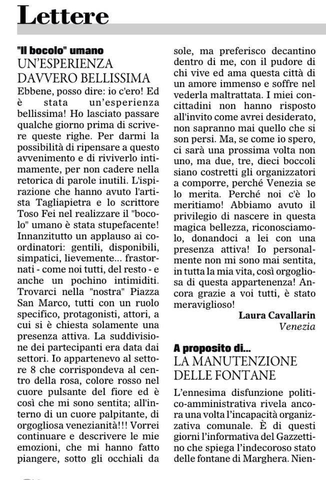 GAZZETTINO LETTERA ROSA