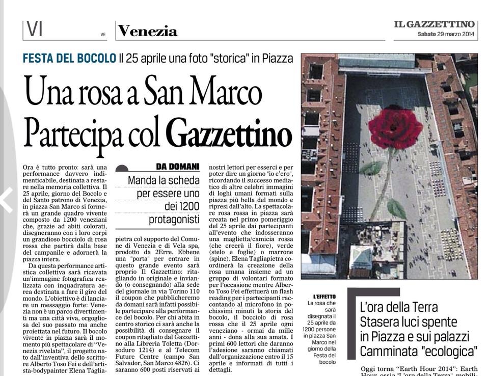 articolo gazzettino venezia rosa