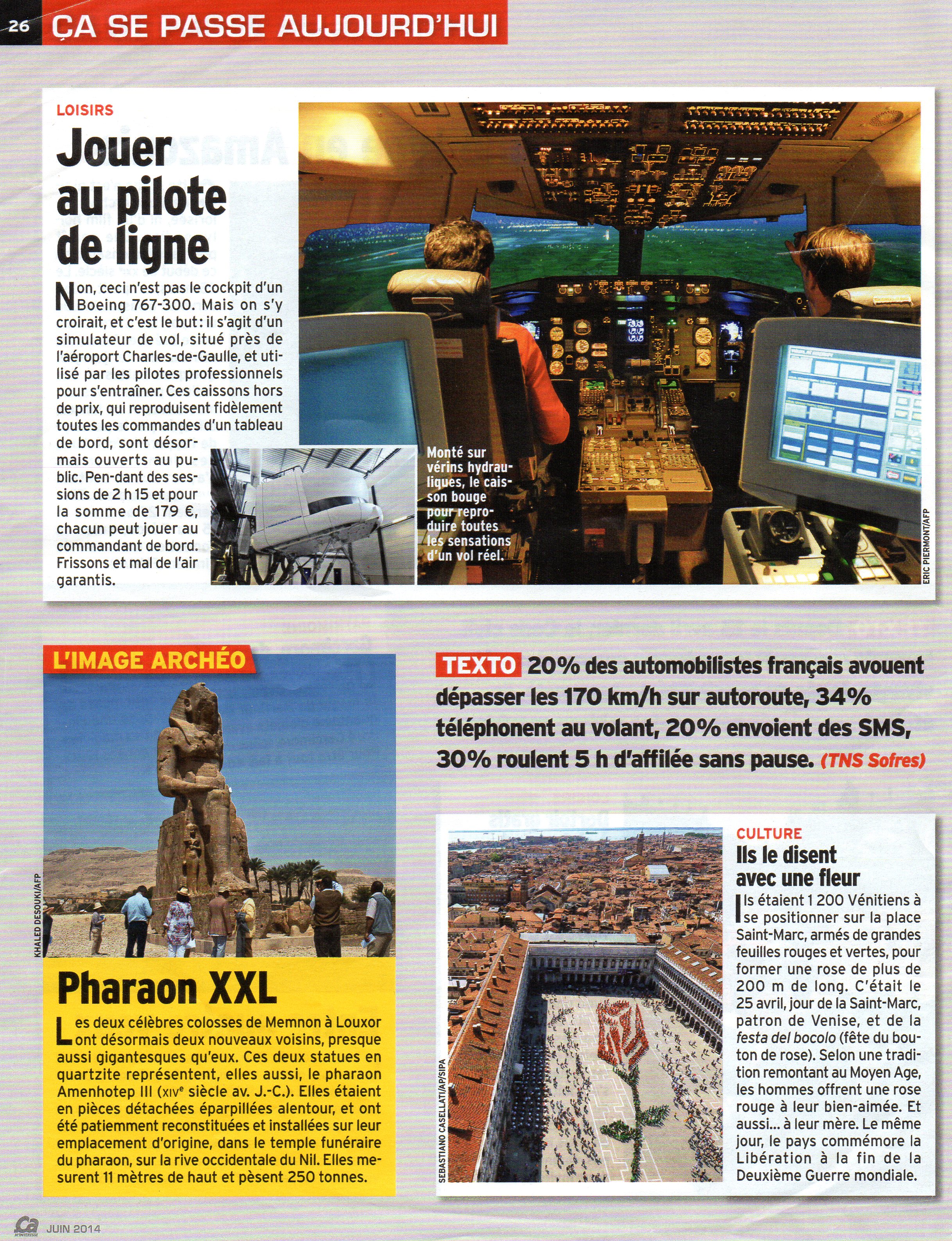 Magazine francese - giugno 2014